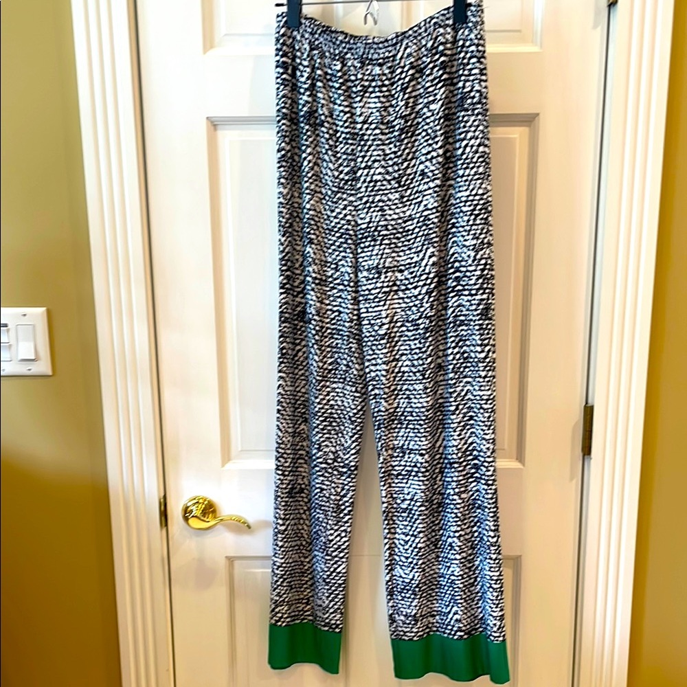 Spense Black and White Wide Leg Pants size Large